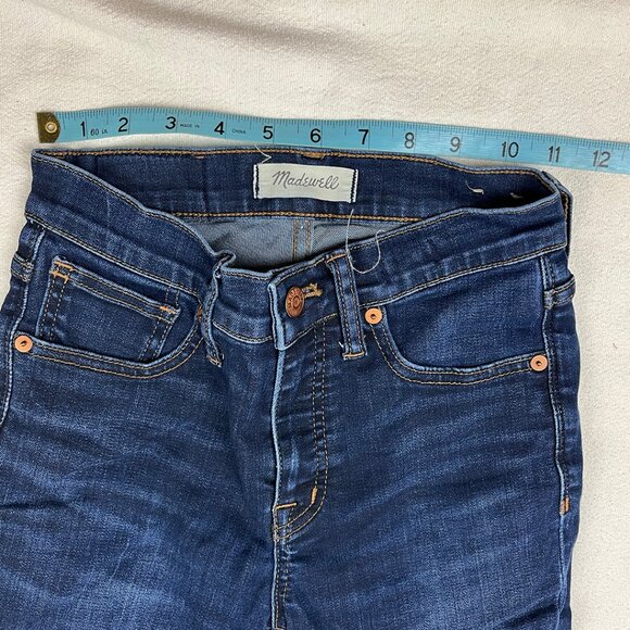 Madewell 9" High-Rise Skinny Jeans in Larkspur Wash Size 24 TENCEL Denim Edition - Picture 14 of 16
